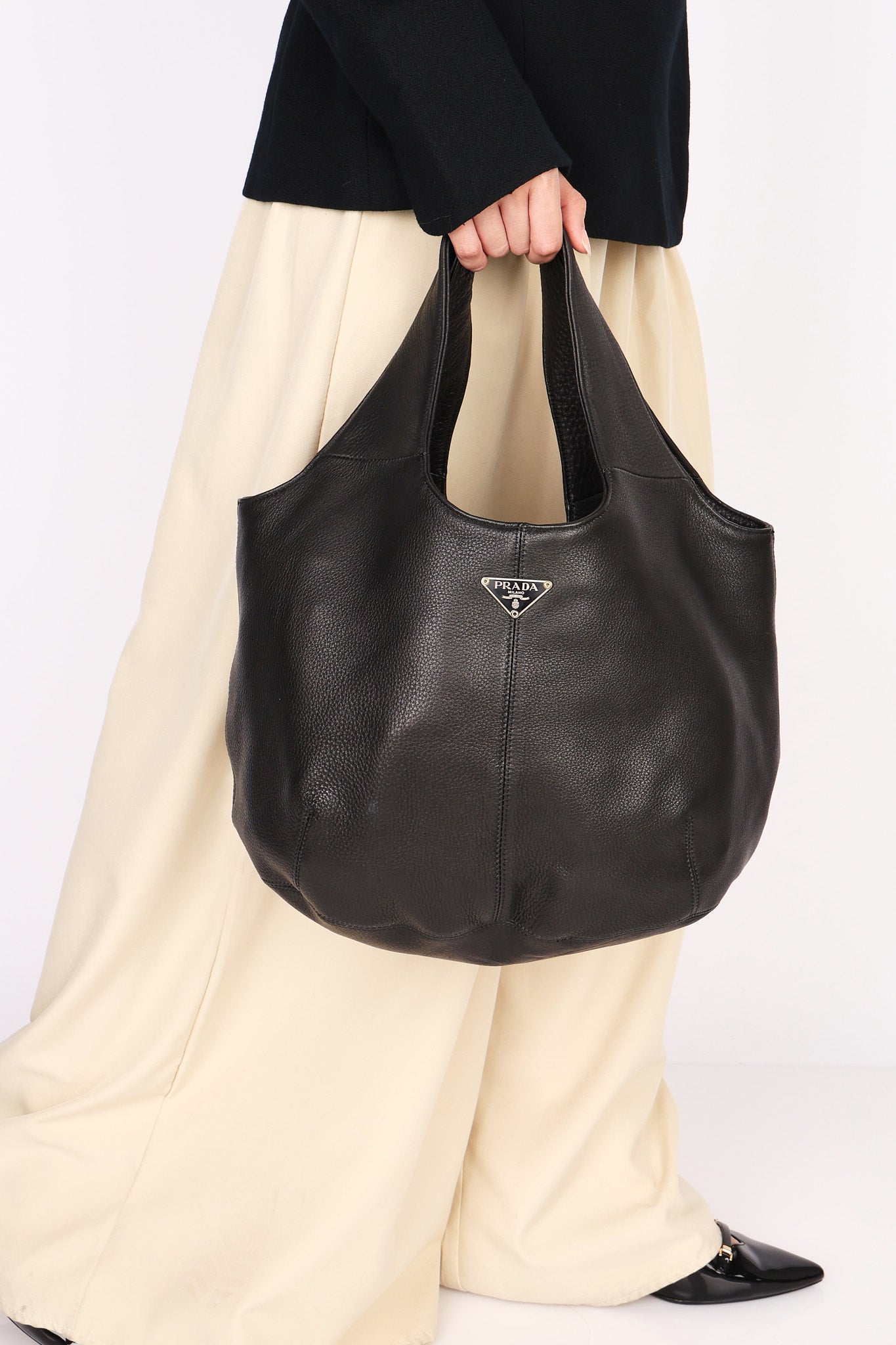 Prada Soft Vitello Daino Hobo 2016
