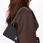 Chanel Mini East West Flap Black Canvas 2009 DSHW