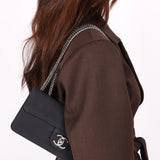 Chanel Mini East West Flap Black Canvas 2009 DSHW