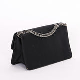 Chanel East-West Flap - Black Canvas, Silver CC Turnlock
