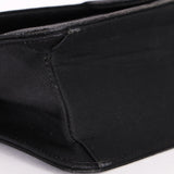 Chanel East-West Flap - Black Canvas, Silver CC Turnlock