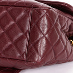 Chanel Classic Flap, Jumbo - Burgundy Pebbled Calfskin, Gold Hardware