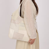 Limited Edition Miu Miu Ivy Leather Patchwork Blanc