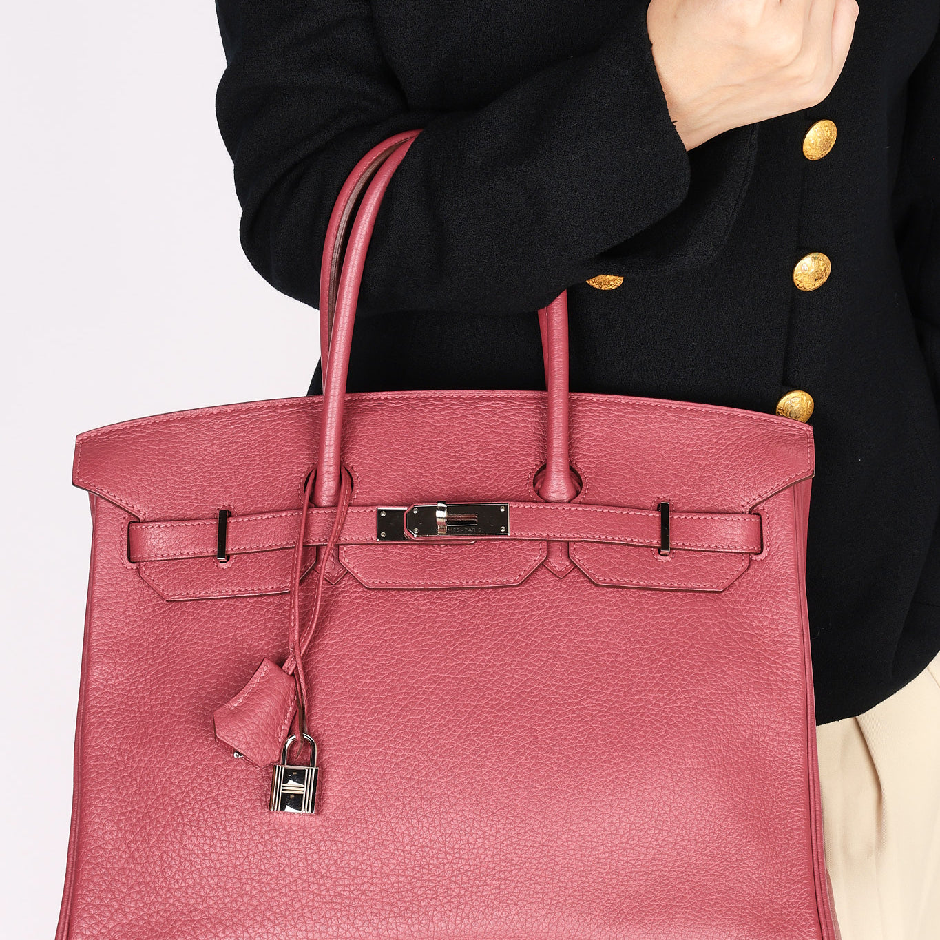 Hermès Birkin 35 Bois De Rose Togo PHW 2014
