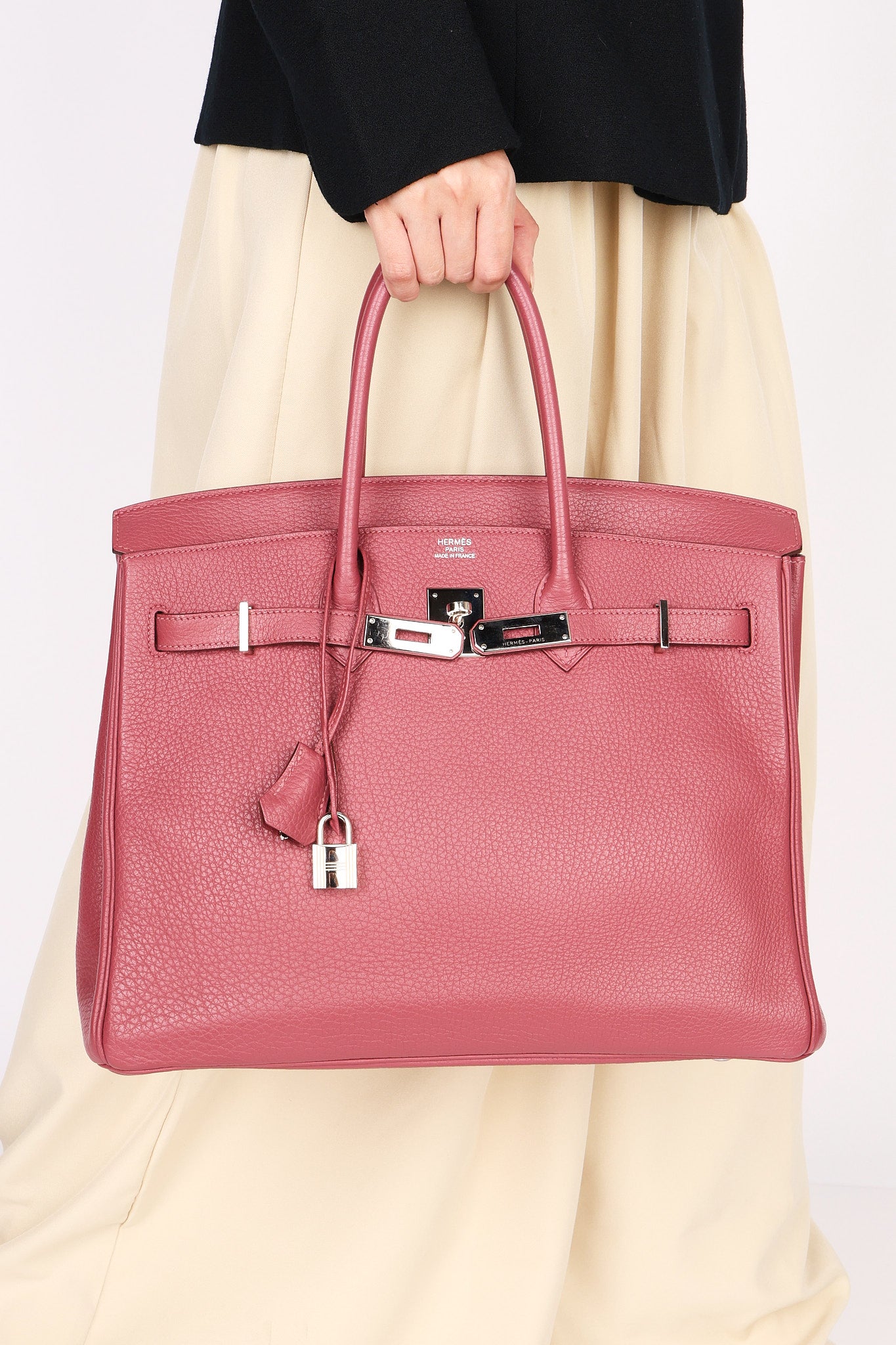 Hermès Birkin 35 Bois De Rose Togo PHW 2014