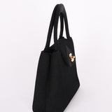 Ultra-Rare Chanel Turnlock Kelly Black Silk Rope 1998 24K GP