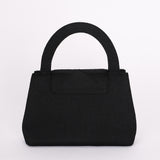 Ultra-Rare Chanel Turnlock Kelly Black Silk Rope 1998 24K GP