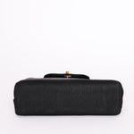 Ultra-Rare Chanel Turnlock Kelly Black Silk Rope 1998 24K GP