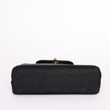 Ultra-Rare Chanel Turnlock Kelly Black Silk Rope 1998 24K GP