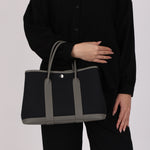 Hermès Garden Party 30 Noir Toile and Gris Meyer Negonda 2022 PHW (DONE)