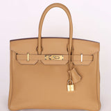 Limited Edition Hermès 3 en 1 Birkin 30 Biscuit Togo and Swift Retourne 2021 GHW