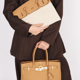 Limited Edition Hermès 3 en 1 Birkin 30 Biscuit Togo and Swift Retourne 2021 GHW