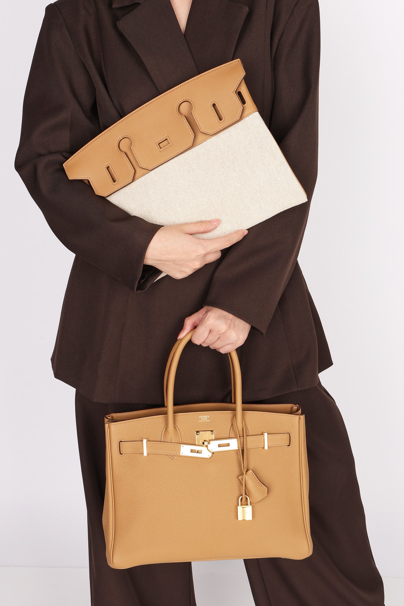 Limited Edition Hermès 3 en 1 Birkin 30 Biscuit Togo and Swift Retourne 2021 GHW