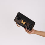 Louis Vuitton Monogram Fleur de Jais Manege Clutch