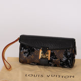 Louis Vuitton Monogram Fleur de Jais Manege Clutch