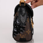 Louis Vuitton Monogram Fleur de Jais Manege Clutch