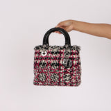 Dior Medium Lady Tweed with Patent