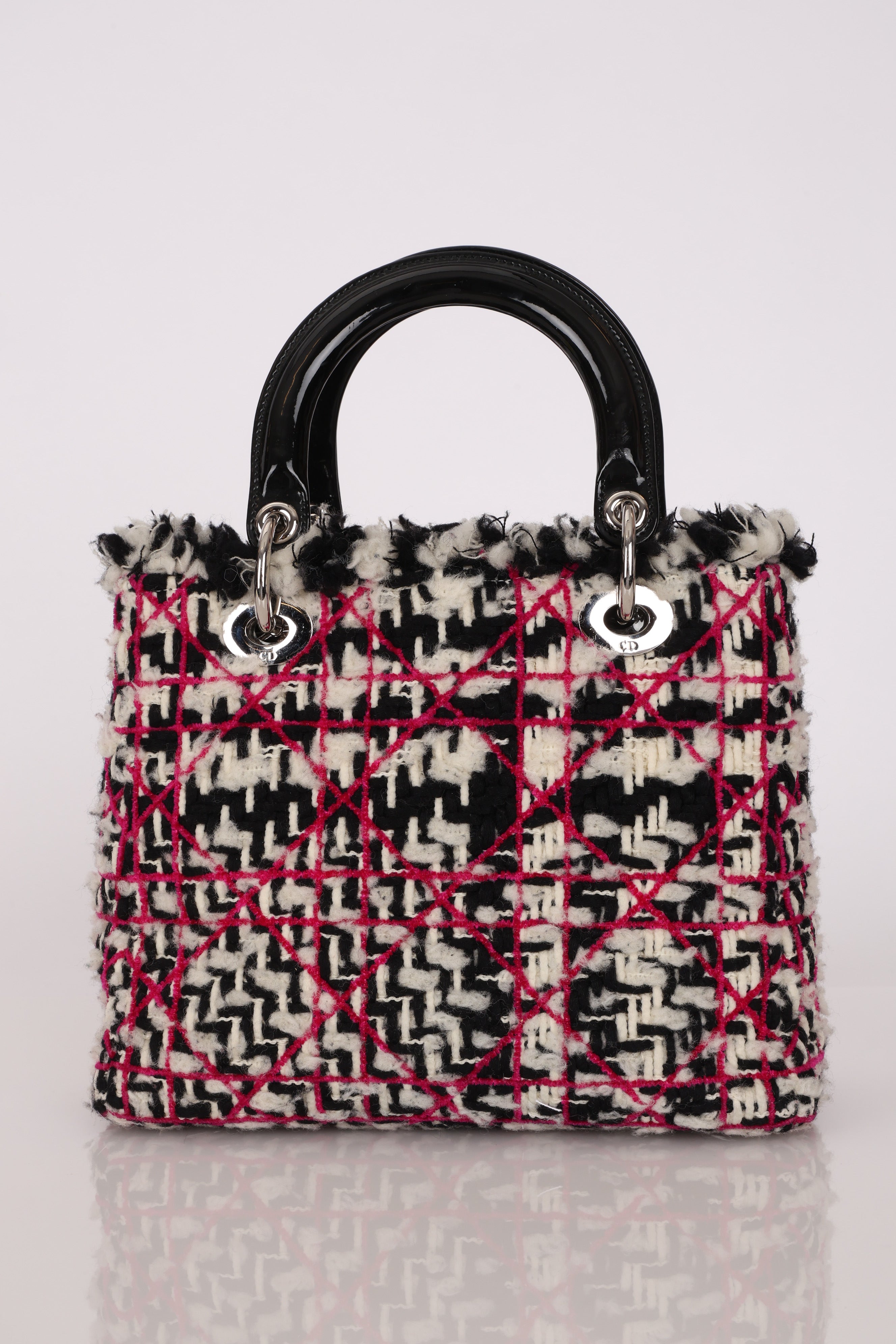 Dior Medium Lady Tweed with Patent