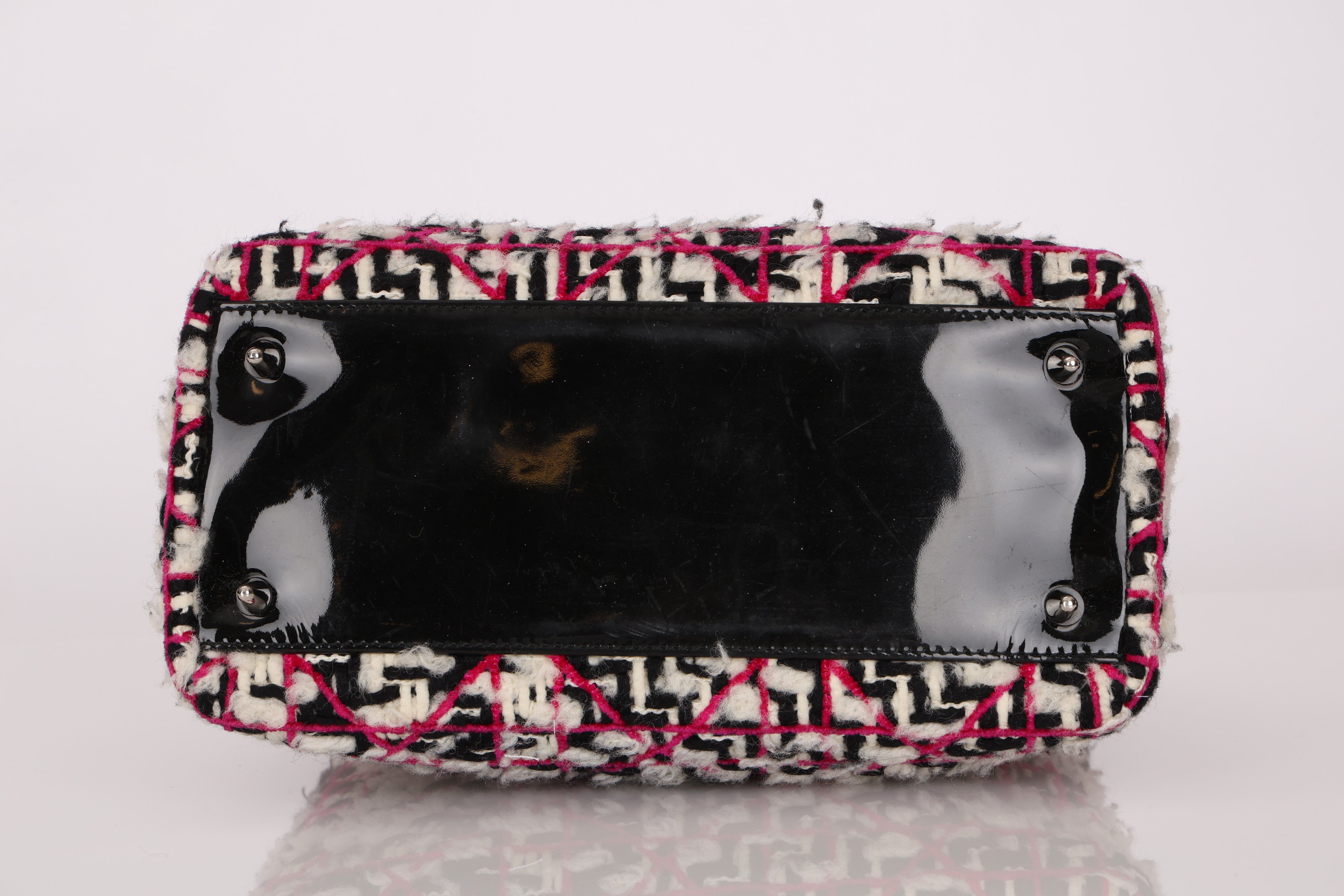 Dior Medium Lady Tweed with Patent