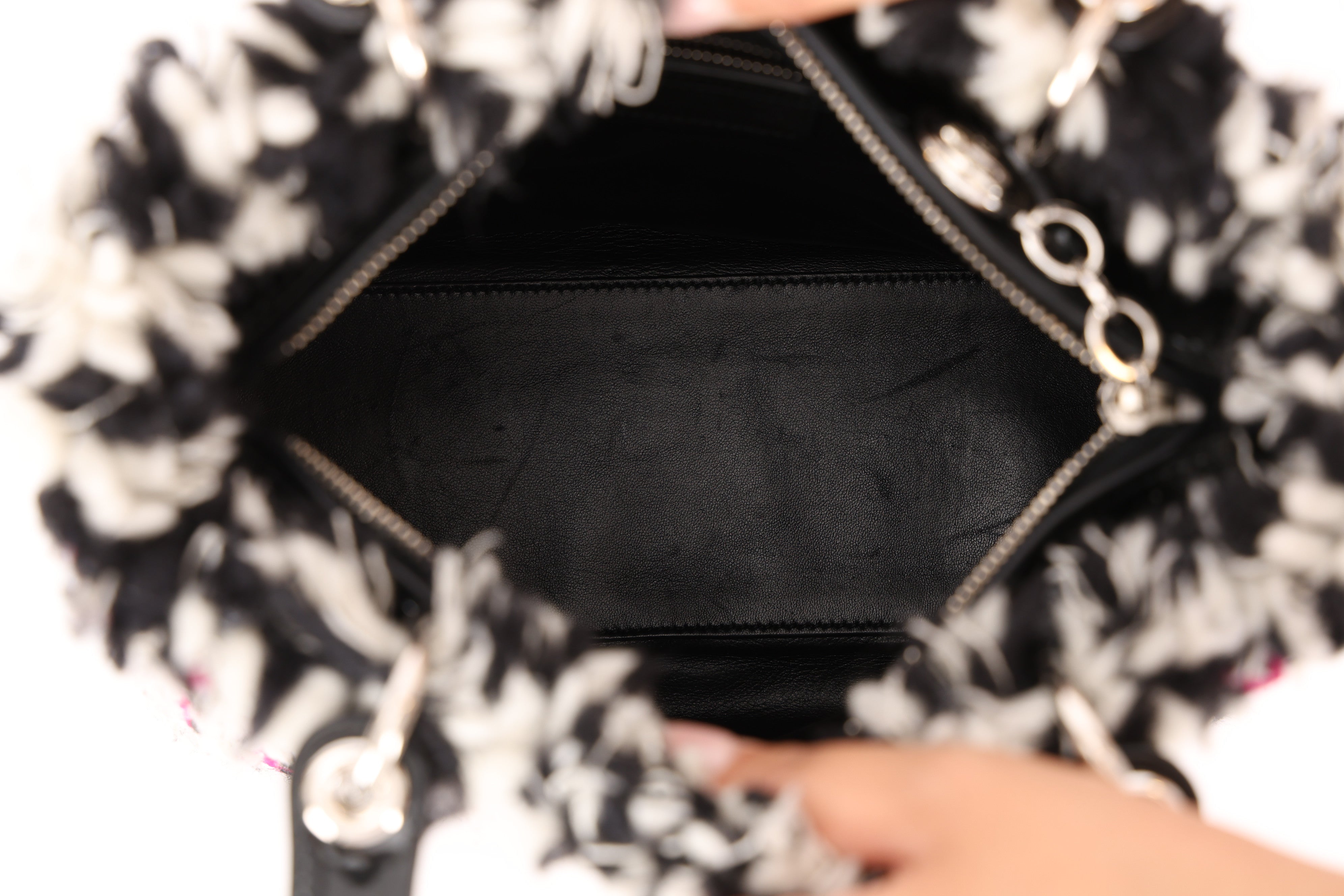 Dior Medium Lady Tweed with Patent