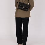 Chanel Medium Classic Double Flap Black Lambskin GHW