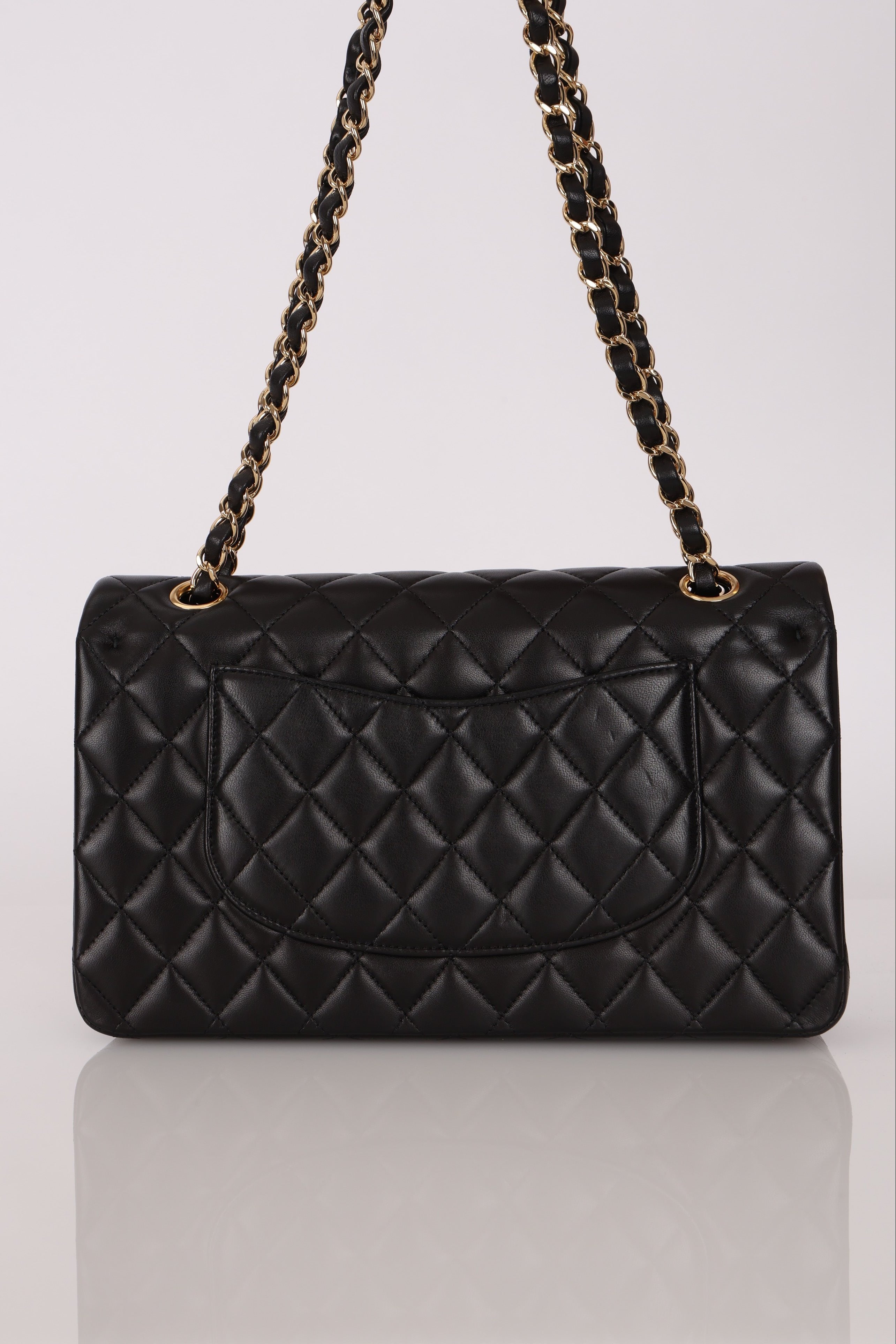 Chanel Medium Classic Double Flap Black Lambskin GHW