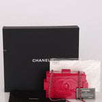 Chanel Plexiglass Boy Brick Lego Clutch with Chain Pink SHW
