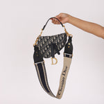 Dior Mini Saddle Bag with Guitar Strap