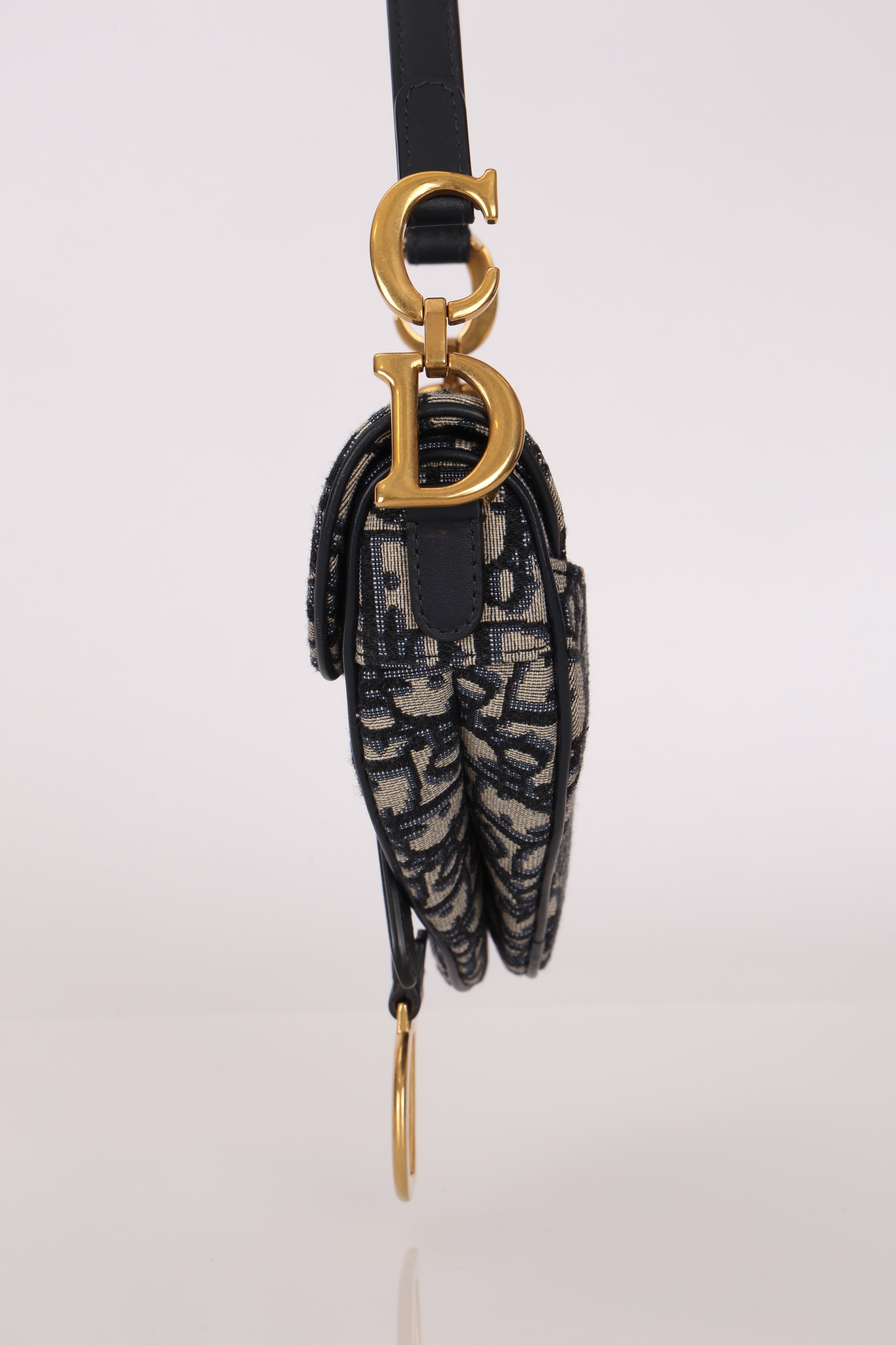 Dior Mini Saddle Bag with Guitar Strap