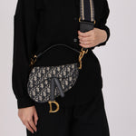 Dior Mini Saddle Bag with Guitar Strap