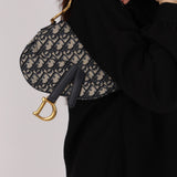 Dior Mini Saddle Bag with Guitar Strap