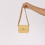 Chanel Mini Belt Bag on Chain Yellow Caviar AGHW