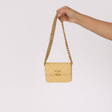 Chanel Mini Belt Bag on Chain Yellow Caviar AGHW