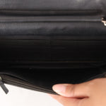 Chanel Whipstitch Wallet on Chain Black Lambskin SHW
