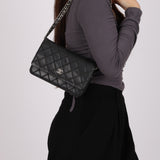 Chanel Wild Stitch Wallet on Chain Black Lambskin 2014 SHW