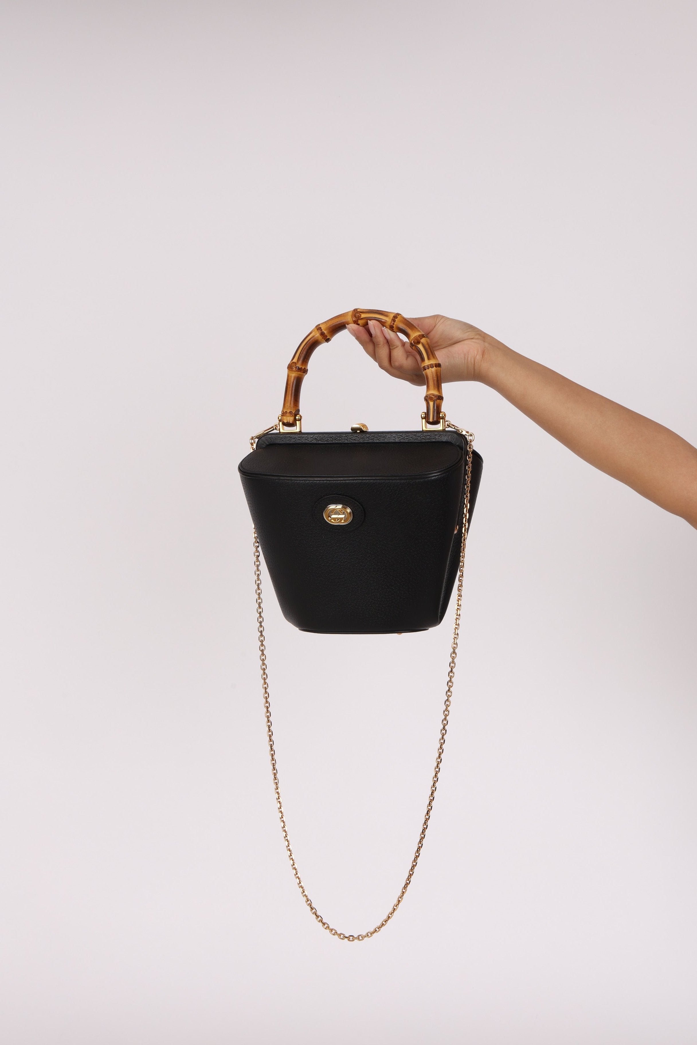 Gucci Bamboo Top Handle Bucket Bag