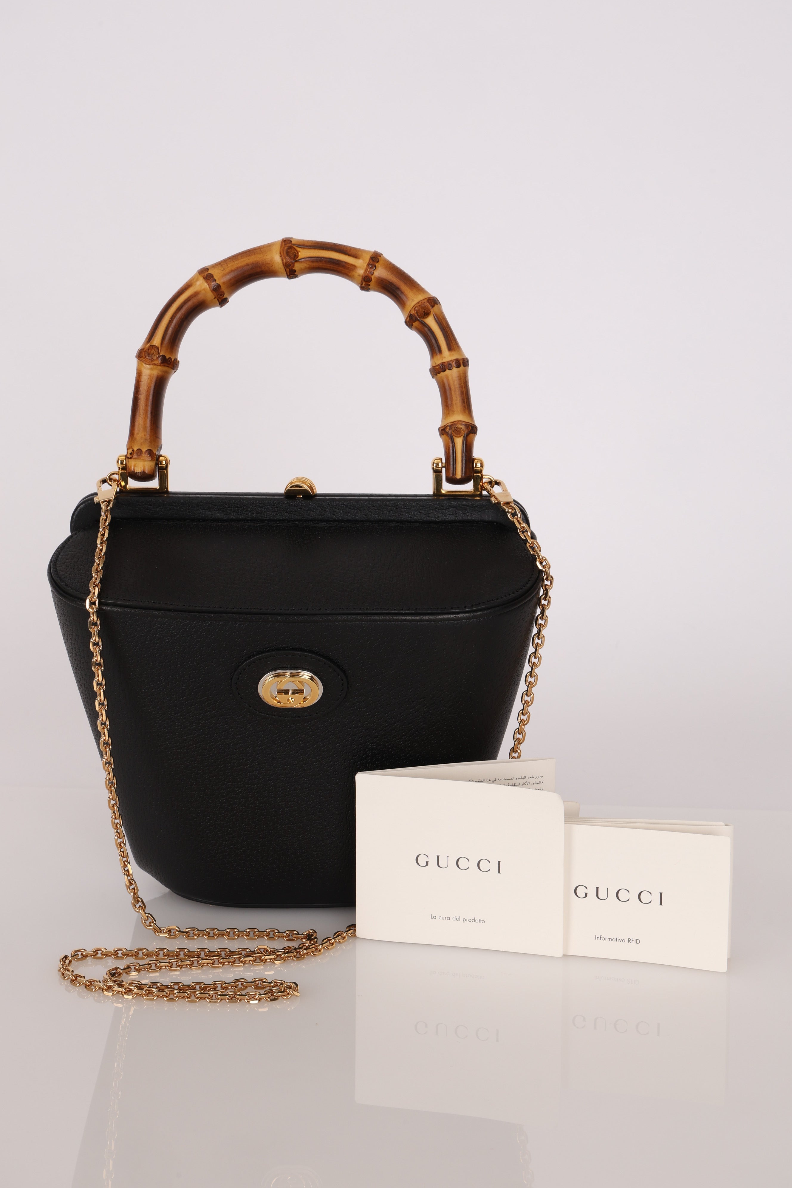 Gucci Bamboo Top Handle Bucket Bag