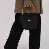 Gucci Bamboo Top Handle Bucket Bag