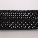 Chanel Medium Just Mademoiselle Bowling Bag Black Patent SHW
