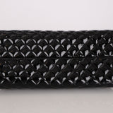 Chanel Medium Just Mademoiselle Bowling Bag Black Patent SHW