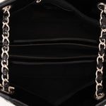 Chanel Medium Just Mademoiselle Bowling Bag Black Patent SHW