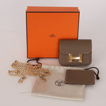 Hermès Constance Slim Wallet Naturel Epsom GHW