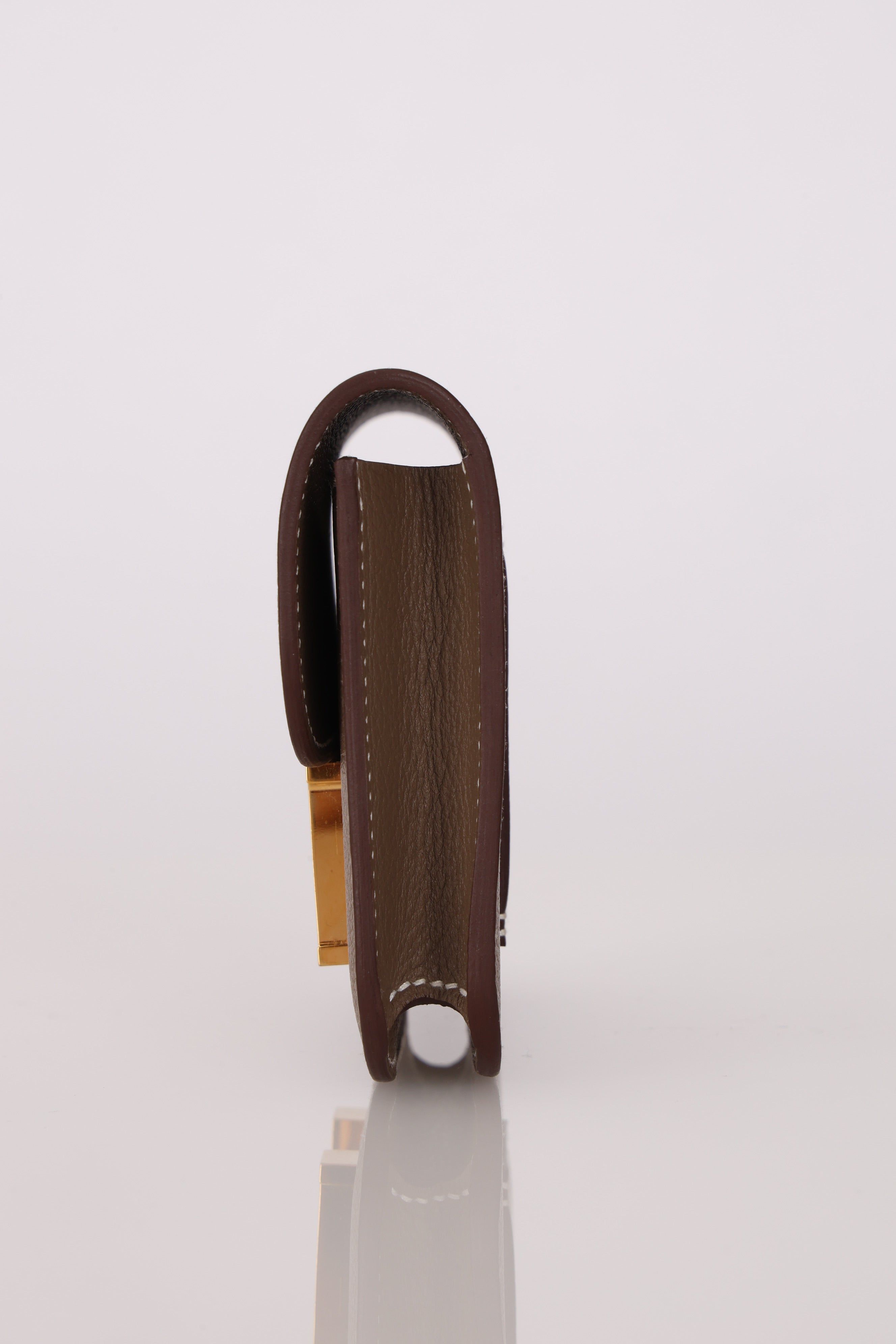 Hermès Constance Slim Wallet Naturel Epsom GHW