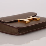 Hermès Constance Slim Wallet Naturel Epsom GHW