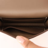 Hermès Constance Slim Wallet Naturel Epsom GHW