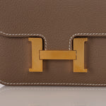 Hermès Constance Slim Wallet Naturel Epsom GHW