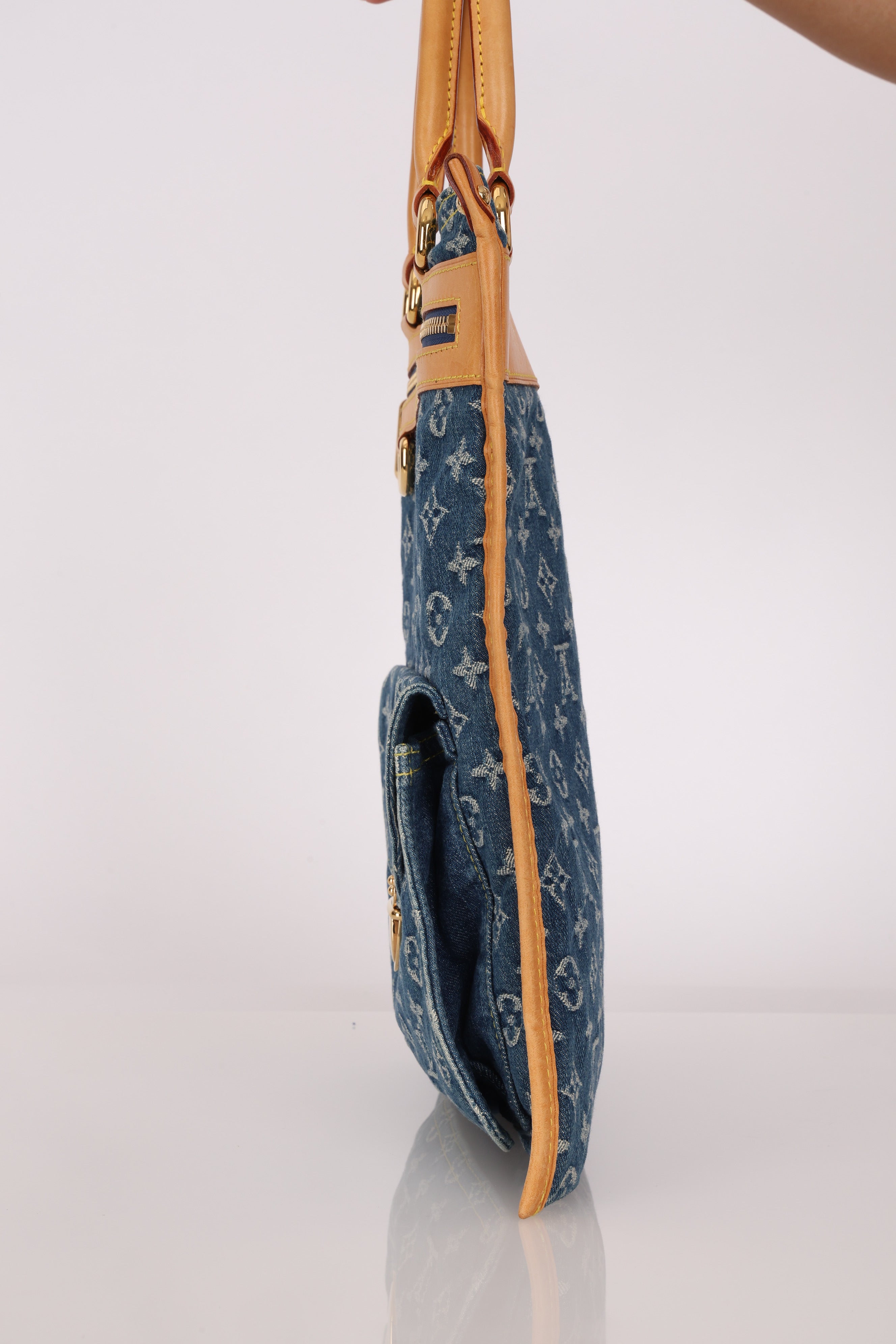 Louis Vuitton Monogram Denim Sac Plat