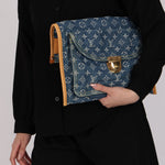 Louis Vuitton Monogram Denim Sac Plat