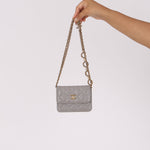 Chanel Mini Belt Bag on Chain Grey Caviar GHW
