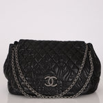 Chanel Jumbo Paris-Moscow Embossed Flap Black Calfskin RHW